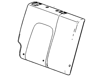 GM 95017338 Cover Assembly, Rear Seat Back Cushion *Brick