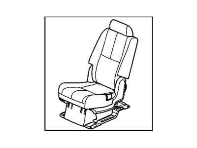 GM 15865211 Seat Assembly, Rear *Ebony