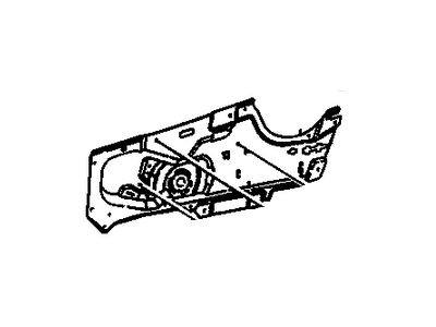 GM 16637832 Module Assembly, Front Side Door Locking System (W/ Window Regulator)