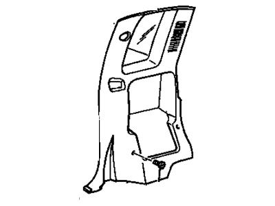 15023172 GM Panel Assembly, Body Side Rear Trim <Use 1C4M*Medium Beige Illustration 1 of 1