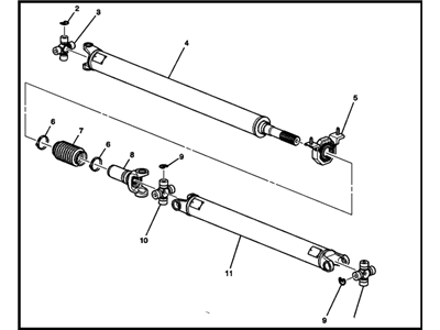 GM 23508418 Shaft Assembly, Front & Rear Propeller