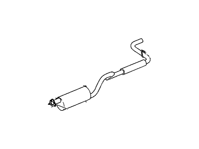 GM 15739325 Exhaust Muffler Assembly (W/ Exhaust Pipe & Tail Pipe