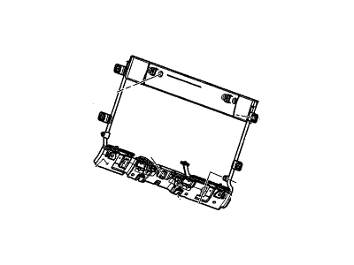 GM 88899652 Frame Asm,Rear Seat Back Cushion