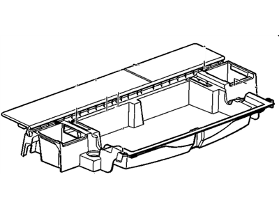 GM 15930167 Compartment Assembly, Rear Compartment Floor Stowage *Titanium 15930167 GM Compartment Assembly, Rear Compartment Floor Stowage *Titanium Illustration 1 of 1