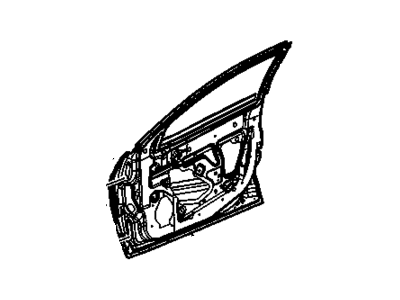 GM 25847194 Door Assembly, Front Side