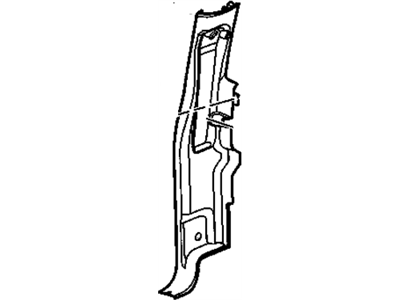 GM 15237646 Panel Assembly, Body Side Rear Trim *Pewter R