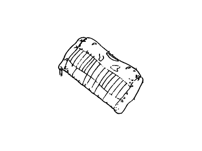 GM 22604954 COVER, Rear Seat Back