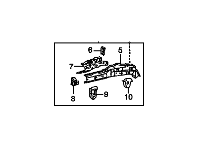 GM 88974546 Rail,Front Compartment Front Inner Side