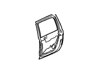 89025264 GM Door Kit,Rear Side (X88)(LH)(Seat 158) Illustration 1 of 1