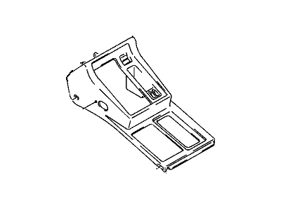 1991 Chevrolet Tracker Center Console Base - 96059002
