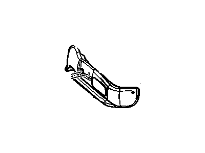88993072 GM Cover Asm,Passenger Seat Adjuster Finish *Light Neutral *Neutral Illustration 1 of 1