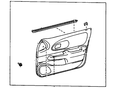 GM 95009972 Trim,Front Side Door *Neutral