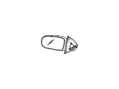 GM 22627396 Mirror Assembly, Outside Rear View Rh *Black