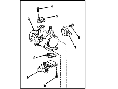 GM 94859501 Fuel Injection Air Meter Body