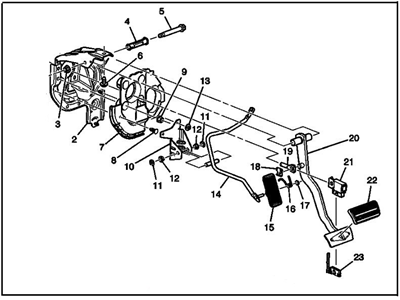 2006 Chevrolet Silverado Brake Pedal - 15827733