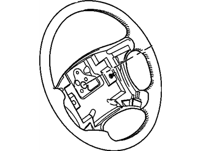 1998 Oldsmobile Achieva Steering Wheel - 16759487