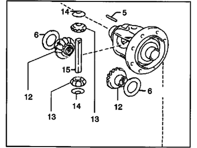 Pontiac Vibe Differential - 88975201