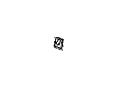 GM 12385400 Cover,Rear Seat Latch Finish