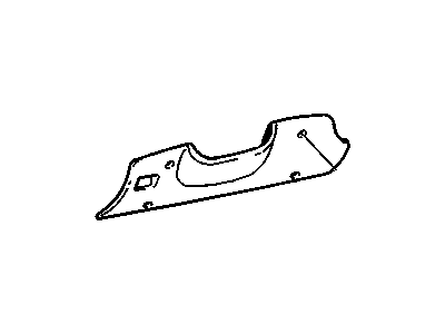 GM 15189731 Bolster Assembly, Instrument Panel Driver Knee *Graphite