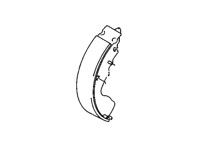 1998 Chevrolet Tracker Parking Brake Shoe - 91177393