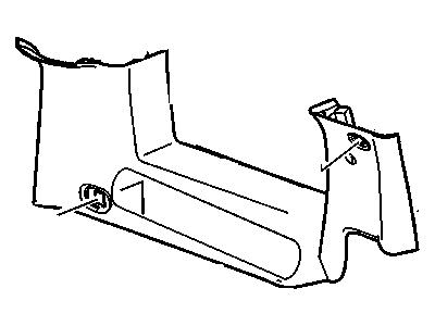 GM 20955703 Panel Assembly, Quarter Upper Trim *Gray