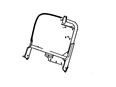 GM 12382637 Frame,Intermediate Seat Back *Gray