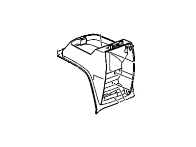 GM 22889131 Compartment Assembly, Front Floor <See Guide/Bfo> *Cocoa