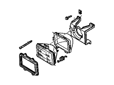 GM 5976749 Headlamp Capsule Assembly