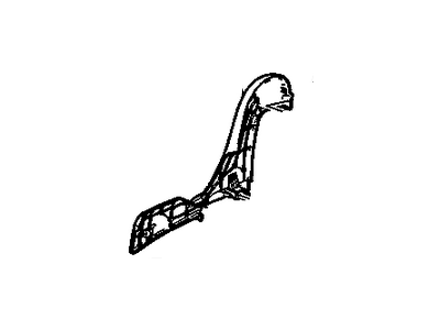 GM 20778896 Cover, Rear Seat Track Rear Outboard *Shale