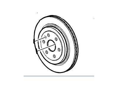 GM 13501317 Rear Brake Rotor