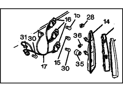 1997 Cadillac Deville Back Up Light - 5978126