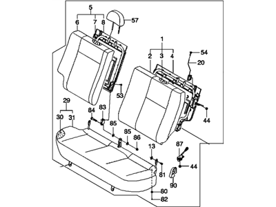 GM 96432998 Seat Asm,Rear