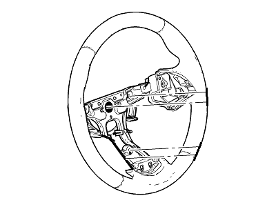 GM 23114411 Steering Wheel Assembly *Brownstone