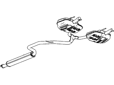 GM 23416464 Muffler Assembly, Exhaust (W/ Exhaust Pipe)