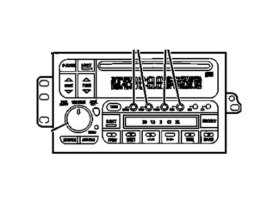 GM 10325413 Radio Assembly, Amplitude Modulation/Frequency Modulation Stereo & Clock & Audio Disc