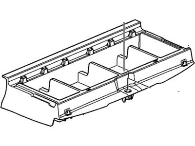 GM 15821703 Compartment Assembly, Rear Floor *Gray M