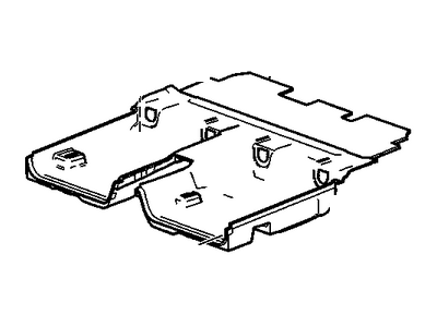 GM 15870954 Carpet Assembly, Rear Floor Panel *Neutral