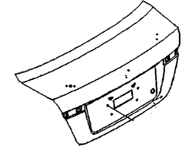 GM 95164323 Panel,Rear Compartment Lid