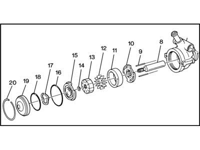 GMC Sonoma Power Steering Pump - 19369072