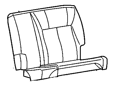 GM 88954807 Cover Asm,Rear Seat Back Cushion *Pewter