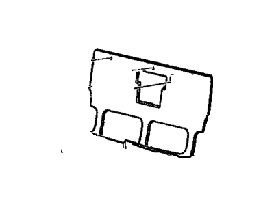 GM 25732804 Insulator, Rear Seat Back Body Panel