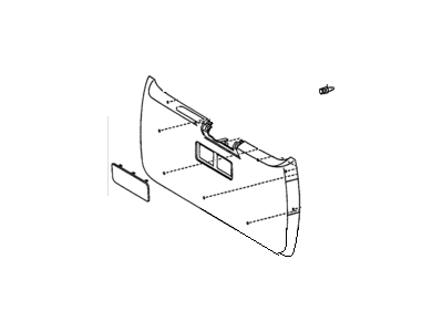 GM 88970379 Panel,Lift Gate Trim Finish *Gray