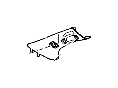 GM 23426711 Molding Assembly, Windshield Garnish *Titanium