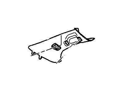 GM 22789052 Molding Assembly, Windshield Garnish *Cashmere