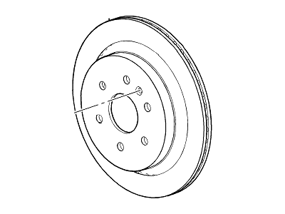 GM 22980047 Rear Brake Rotor Assembly