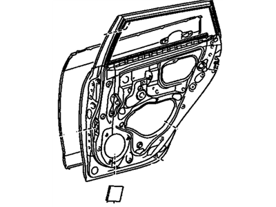 GM 19184023 Door,Rear Side