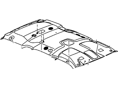 GM 15171117 Panel Assembly, Headlining Front Trim *Shale