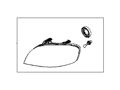 GM 96650525 Capsule/Headlamp/Fog Lamp Headlamp