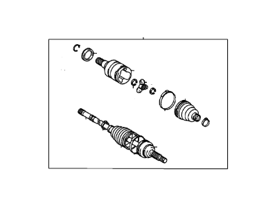 2005 Pontiac Vibe Axle Shaft - 88969960