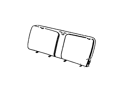 GM 16813555 Cover Assembly, Rear Seat Back *Graphite